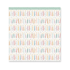 Lora Bailora - Coleção Little M - Bloco de Papéis para scrapbook 30,5x30,5cm com 24 folhas face única - Scrapbook Life - Materiais para Scrapbook