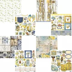 Carina Sartor Design - Coleção Piccoli - Bloco de papéis 30,5x30,5cm 18 folhas - loja online