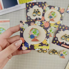 Lemon Scrapbook - Coleção Faça as Malas 2 - Pin Globo - comprar online