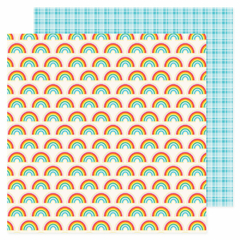 Pebbles - Coleção All The Cake - Papel para Scrapbook - Rainbows 34022061