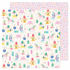 Pebbles - Coleção All The Cake - Papel para Scrapbook - Party Animals 34022062