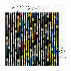 Vicky Boutin Design - Coleção Discover + Create - Papel para Scrapbook - Round Brush 34022139
