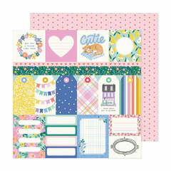 Bea Valint Design - Coleção Poppy and Pear - Papel para Scrapbook - Cutie 34022170