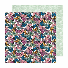 American Crafts - Coleção Dreamer - Papel para Scrapbook - Butterflies 34025896