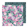 American Crafts - Coleção Dreamer - Papel para Scrapbook - Mint Lilacs 34025899