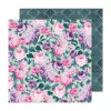 American Crafts - Coleção Dreamer - Papel para Scrapbook - Mint Lilacs 34025899