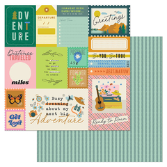 American Crafts - Coleção Coast-To-Coast - Papel para Scrapbook - Ready To Roam 34025917
