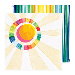 Imagem do Vicky Boutin Design - Coleção Bold Bright - Kit 24 Papéis para Scrapbook + Bolsa Plástica