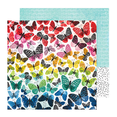 Vicky Boutin Design - Coleção Bold Bright - Kit 24 Papéis para Scrapbook + Bolsa Plástica - Scrapbook Life - Materiais para Scrapbook