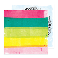 Imagem do Vicky Boutin Design - Coleção Bold Bright - Kit 24 Papéis para Scrapbook + Bolsa Plástica