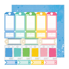 Vicky Boutin Design - Coleção Bold Bright - Kit 24 Papéis para Scrapbook + Bolsa Plástica - loja online