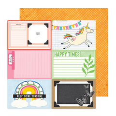 Vicky Boutin Design - Coleção Bold Bright - Kit 24 Papéis para Scrapbook + Bolsa Plástica
