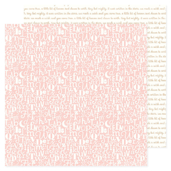 American Crafts - Coleção Hello Little Girl - Papel para Scrapbook - Pink Abc 34030036