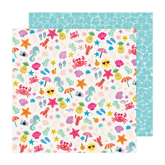 Pebbles - Coleção Fun In The Sun - Papel para Scrapbook - Beach Days 34030645