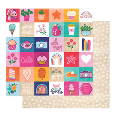 Shimelle Laine Design - Coleção Reasons To Smile - Papel para scrapbook - Remember details 34031616