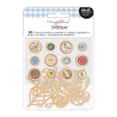 Maggie Holmes Design - Coleção Pretty Picnic - Enfeites em madeira - comprar online