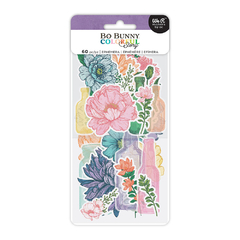 Bo Bunny - Coleção Colorful Story - Die cuts Floral - comprar online