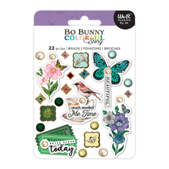 Bo Bunny - Coleção Colorful Story - Brads - comprar online