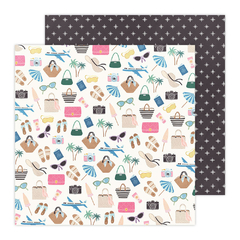 Imagem do Bea Valint Design - Coleção Smiles for Miles - Kit 12 Papéis para Scrapbook