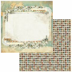 49 and Market - Coleção Wanderlust Explorer - Kit 8 Papéis dupla face para Scrapbook