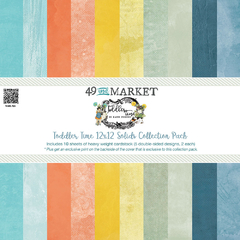49 and Market - Coleção Toddler Time - Kit 10 Papéis básicos para Scrapbook - comprar online