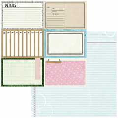 Vicky Boutin Design - Coleção The Flower Emporium - Kit 10 Papéis dupla face para Scrapbook - Scrapbook Life - Materiais para Scrapbook