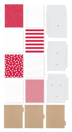 ÁLBUM IMPORTADO - SIMPLE STORIES - SNAP Binder Completo 15x21cm (6x8") - cor Red - loja online