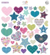 Pinkfresh Studio - Coleção Lovely Lane - Die cuts Hearts And Stars - comprar online