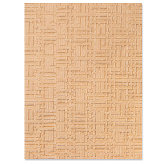 Sizzix - Placa de relevo com impressões texturizadas em 3D - Woven Leather na internet