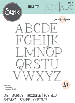 Sizzix - Facas de Corte - Thinlits Dies - Elegant Capitals