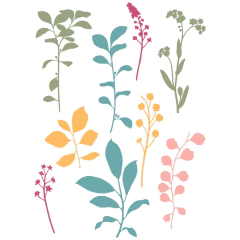 Sizzix + 49 and Market - Carimbos Fine Stems 01 na internet