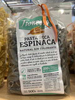 Fideos de espinaca