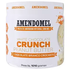 PASTA DE AMENDOIM AMANDOMEL CHOCOLATE BRANCO CROCANTE