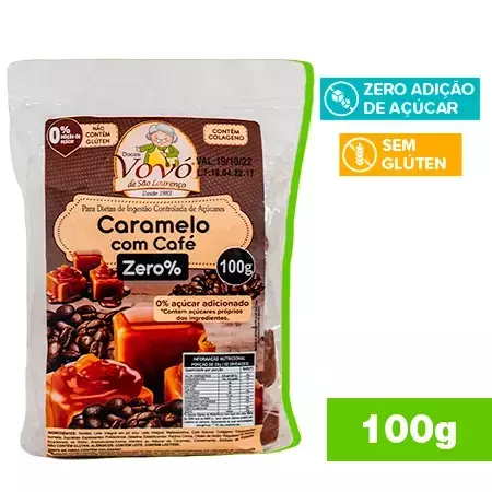 CARAMELO COM CAFÉ - 100g - vovó são Louremço