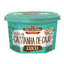 PASTA DE CASTANHA DE CAJU - COCO - 200g DACOLÔNIA