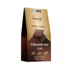 CHOCOLOW SABOR CAFE 70% CACAU- 70G - LOWÇUCAR