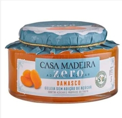 GELEIA DE DAMASCO ZERO Açúcar C/PED. 220G - CASA MADEIRA Vegano
