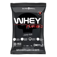 WHEY TURBO MORANGO 907G - BLACK SKULL