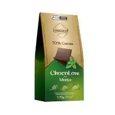 CHOCOLOW SABOR MENTA 70% CACAU- 70G - LOWÇUCAR