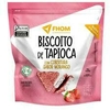 BISCOITO DE TAPIOCA COM COBERTURA SABOR MORANGO 60G - FHOM ALIMENTOS SAUDAVEIS