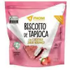 BISCOITO DE TAPIOCA COM COBERTURA SABOR MORANGO 60G - FHOM ALIMENTOS SAUDAVEIS