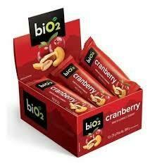 BARRA DE CASTANHAS E CRANBERRY 12X25G- BIO2