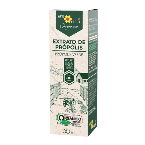 EXTRATO DE PRÓPOLIS VERDE ORGÂNICO 30ML - APIS FLORA