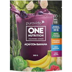 ONE VEGAN AÇAI C/ BANANA 900G - PURAVIDA