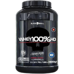 WHEY 100% HD SABOR MORANGO 900G - BLACK SKULL
