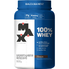 WHEY 100% CHOCOLATE 900G - MAX TITANIUM