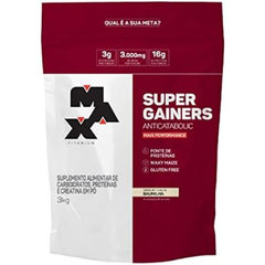 SUPER GAINERS 3KG BAUNILHA - MAX TITANIUM