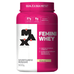 FEMINI WHEY BAUNILHA 900G - MAX TITANIUM