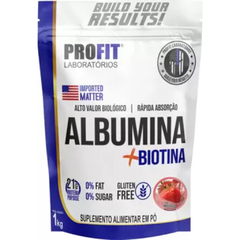 ALBUMINA SABOR MORANGO 1KG - PROFIT