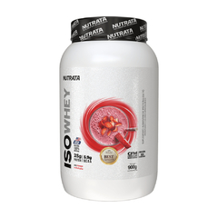 ISO WHEY SABOR MILK SHAKE DE MORANGO 900G - NUTRATA